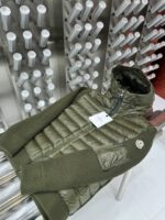 Moncler Knitted Detail Green Cardigan - Image 2