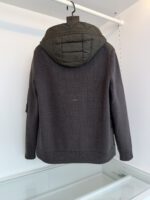 Moncler Knitted Detail Oliv Cardigan - Image 2