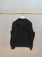 Moncler Mixed Media Black Cardigan - Image 3