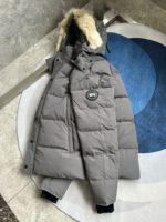 Canada Goose Wyndham Grey/Black Label Jacket - Image 5