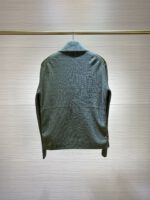 Moncler Tricolor Zipper Green Cardigan - Image 3