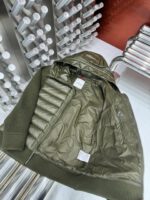Moncler Knitted Detail Green Cardigan - Image 3