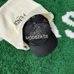 Fendi FF Mesh Monogram Black Hat - Image 2
