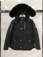 Moose Knuckles 3Q Black/Black Fur Jacket - Image 2