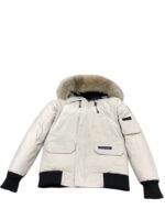 Canada Goose Bomber White Jacket