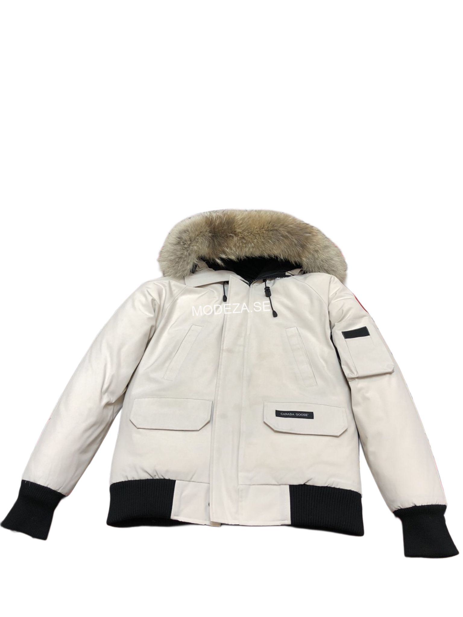 WhatsApp Bild 2024-09-25 kl. 00.51.21_5c01e19e Canada Goose Bomber White Jacket - Image 1