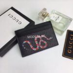 Gucci Kingsnake Canvas Black Wallet - Image 2