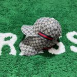 Gucci GG Canvas Navy/white Line Hat