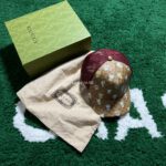Gucci GG Cow Doraemon Khaki/Wine Red Hat