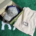 Gucci GG Blue Stars Khaki Hat