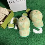 Gucci GG Jumbo Beige/Green Hat