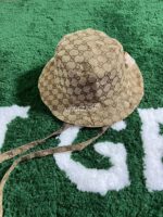 Gucci GG Canvas inside/outside khaki hatt