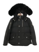 Moose Knuckles 3Q Black/Black Fur Jacket