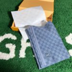 Louis Vuitton Petit Damier Blue Scarf - Image 2