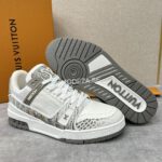 Louis Vuitton Snake Leather White Trainer - Image 4