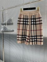 Burberry Black Rutig Khaki Shorts #1