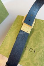 Gucci GG Marmont Black Belt Gold Buckle - Image 3