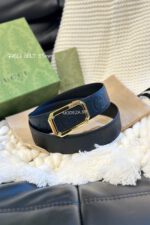 Gucci GG Jumbo Interlocking G Leather Black Belt - Image 2