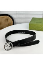 Gucci GG Signature Leather Black Belt #1