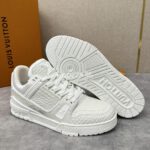 Louis Vuitton Crocodile Leather White Trainer - Image 2