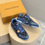Louis Vuitton Mixed Navy Color Trainer - Image 2