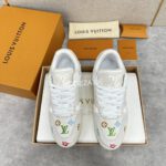 Louis Vuitton Embroidered White Trainer - Image 2