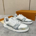 Louis Vuitton Snake Leather White Trainer #1