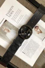 Gucci GG Marmont Black Buckle Black Belt