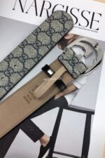 Gucci GG Marmont Navy/Khaki Belt - Image 3