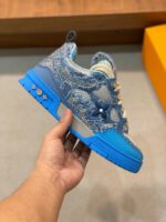 Louis Vuitton Skate Blue Sneakers - Image 3