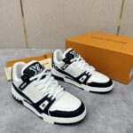 Louis Vuitton Crocodile Leather Black/White Trainer