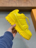 Louis Vuitton Crocodile Yellow Trainer - Image 3