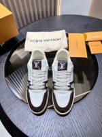 Louis Vuitton Brown Monogran Beige Trainer - Image 2