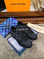 Louis Vuitton Black Monogran Run Away Trainer