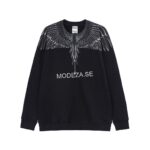 Marcelo Burlon Black Sweatshirt Black Wings