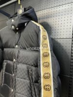 Gucci GG Jacquard Nylon Black Jacket - Image 2