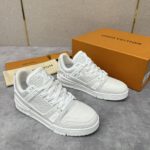 Louis Vuitton Crocodile Leather White Trainer