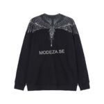 Marcelo Burlon Black Sweatshirt Black Wings - Image 2