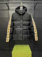Gucci GG Jacquard Nylon Black Jacket