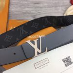 Louis Vuitton Black Belt Silver Buckle #1 - Image 2
