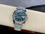 Rolex Day-Date Silver Green Dial