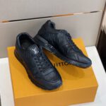 Louis Vuitton Monogram Skin Black Run Away Sneakers - Image 3