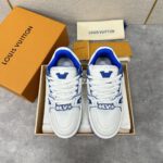 Louis Vuitton Maxi Blue/White Trainer - Image 3