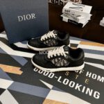 Christian Dior B27 Black Leather Sneakers - Image 3