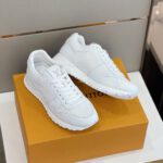 Louis Vuitton White Monogram Run Away Sneakers - Image 3
