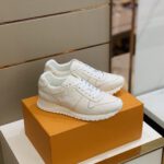 Louis Vuitton Leather Withe Monogram Run Away Sneakers