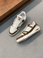 Louis Vuitton Brown/White Trainer - Image 2