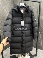 Moncler Hanoverian Long Black Jacket - Image 2
