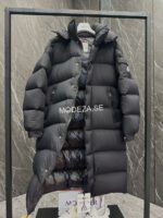 Moncler Hanoverian Long Black Jacket - Image 3