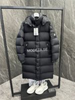 Moncler Hanoverian Long Black Jacket - Image 4